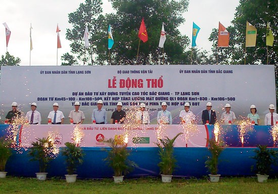 Lễ động thổ Dự án xây dựng tuyến cao tốc Bắc Giang – thành phố Lạng Sơn - ảnh 1